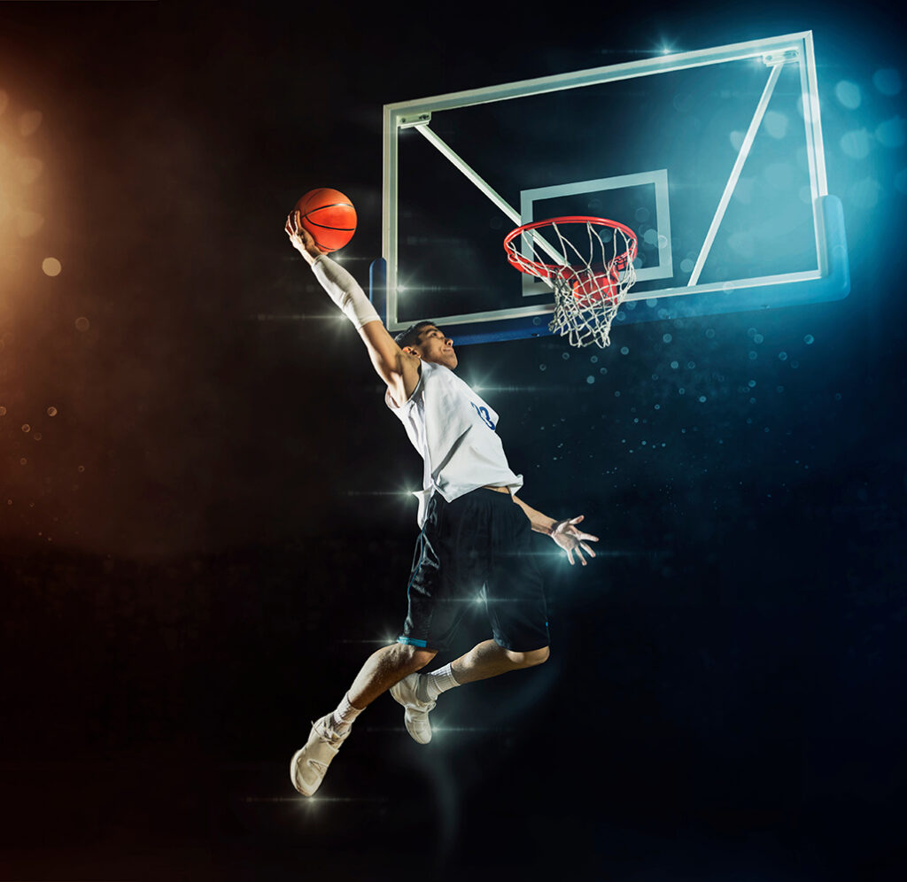 Basketball man player. Basketball concept